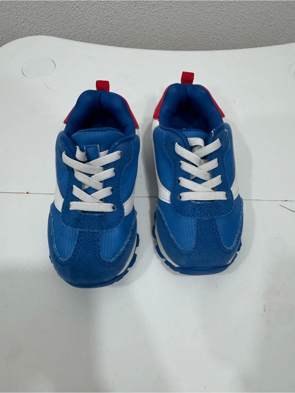Carter's Blue, White and Red Toddler Athletic Sneakers